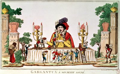 Gargantua at his Little Supper, c.1800 by French School